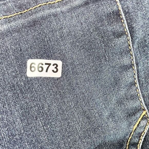 Democracy  Ab Technology Skinny Jeans Womens 6 Blue Dark Wash Whiskered Bottom - Picture 9 of 9